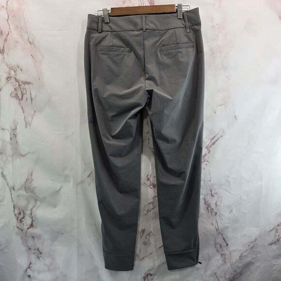 Hiverlay Pants Womens Large Gray Mid Rise Ankle Zip Golf Pro Straight Quick Dry - Picture 1 of 11